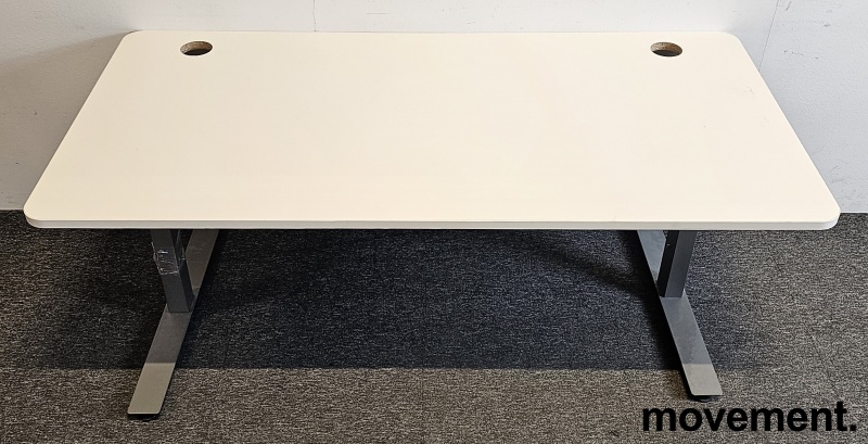 Skrivebord fra EFG, 160x80cm, hvit - 1 / 3