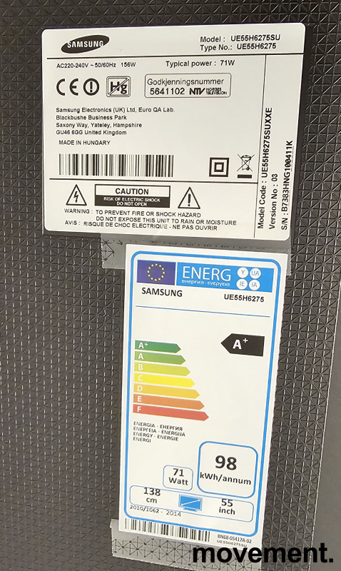Solgt!Samsung UE55H6275SU 55toms LED - 2 / 4
