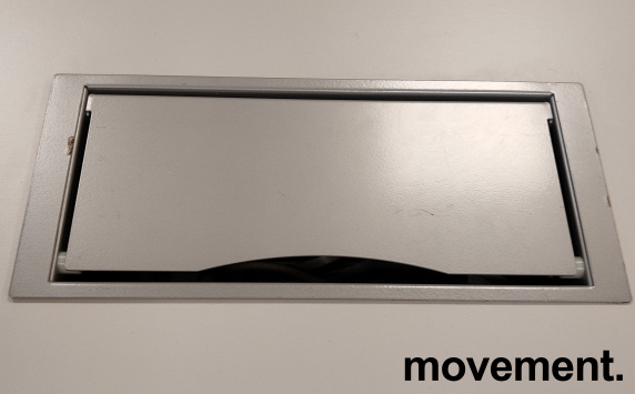 Solgt!Møtebord  lys grått / krom - 2 / 5