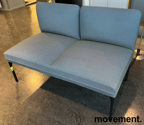 2-seter sofa / lounge mørk blågrå / - 2 / 3