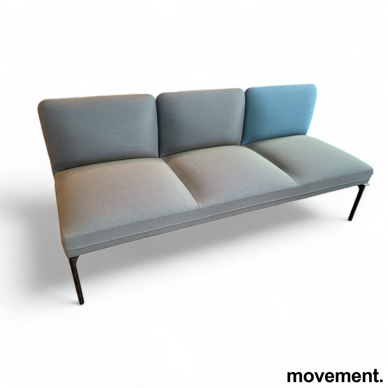 Solgt!3-seter sofa / lounge i mørkt - 1 / 3