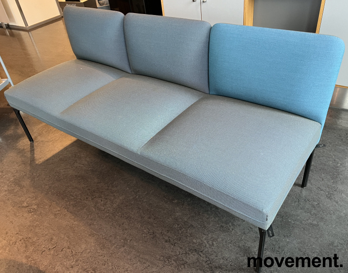 Solgt!3-seter sofa / lounge i mørkt - 2 / 3