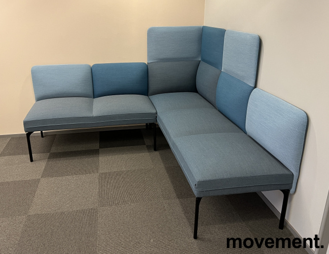 Solgt!Hjørnesofa / lounge i blåtoner fra - 2 / 2