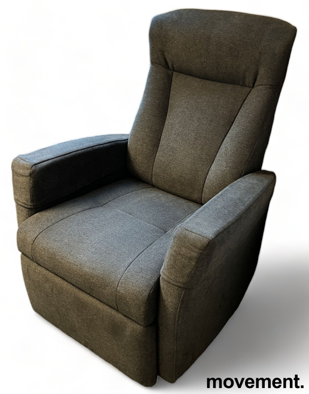 Solgt!Lenestol / Recliner i mørkt grått - 1 / 3