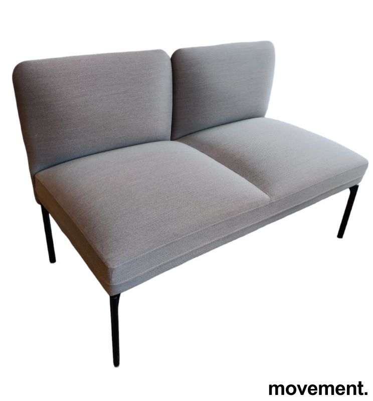 Solgt!2-seter sofa / lounge mørk lillagrå - 1 / 2