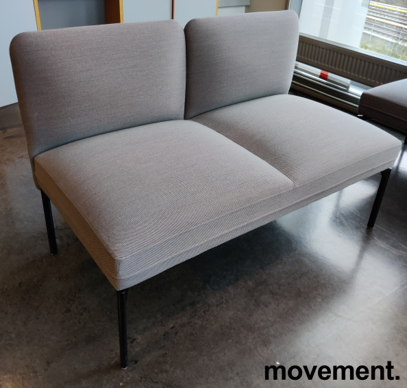 Solgt!2-seter sofa / lounge mørk lillagrå - 2 / 2