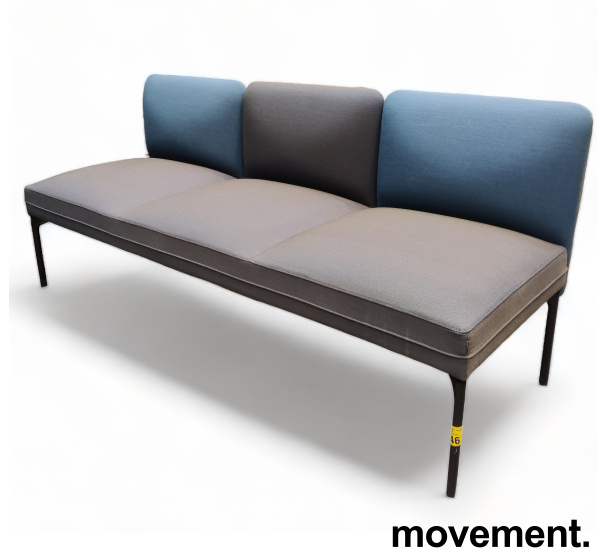 Solgt!3-seter sofa / lounge i mørkt - 1 / 4