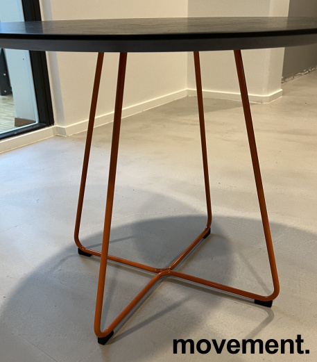 Loungebord i sort eik med orange - 3 / 4