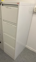 Arkivskap for hengemapper fra Esselte Pendaflex i hvitt, 4 skuffers, 41,5cm bredde, pent brukt
