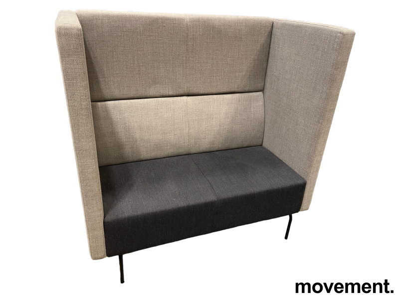 Solgt!2-seter alkovesofa i lyst / mørkt - 2 / 2