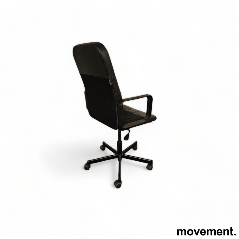 Solgt!IKEA Renberget kontorstol i sort - 2 / 2