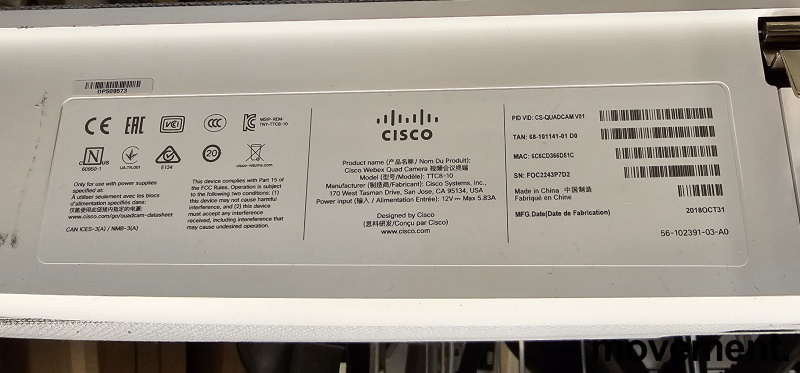 Cisco TTC8-10 Conference Room Quad - 3 / 5