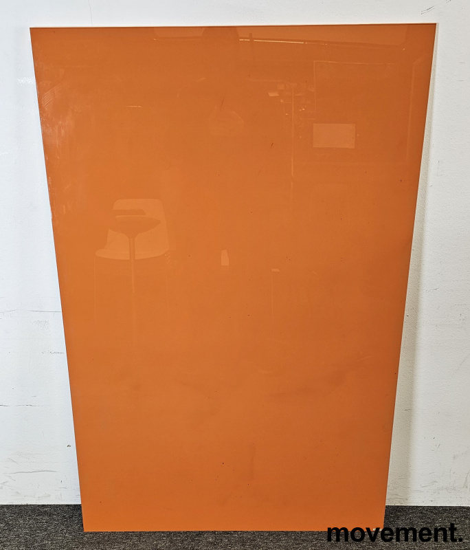 Solgt!Whiteboard i oransje glass fra - 2 / 3