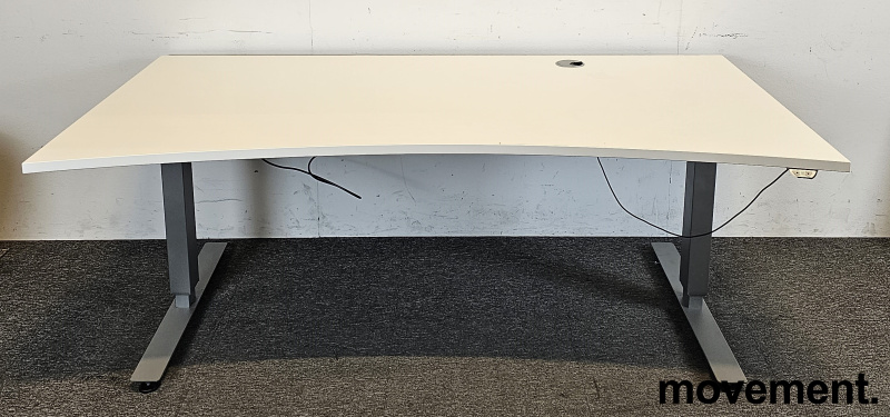 Solgt!Skrivebord med magebue, elektrisk - 2 / 3