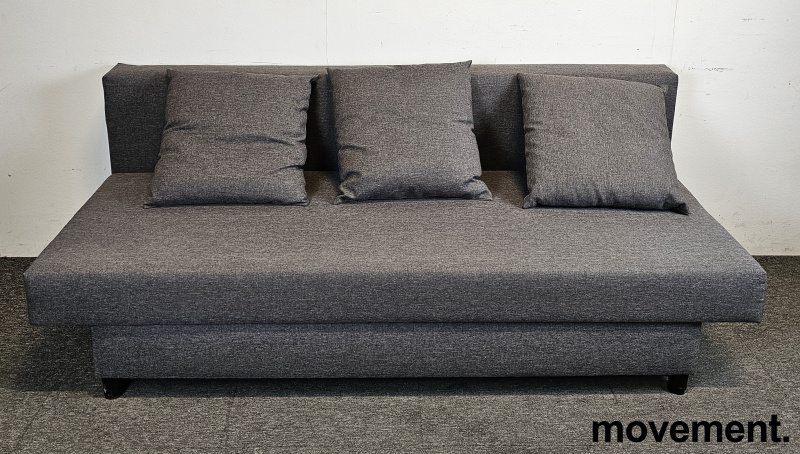 Solgt!Sofa / Sovesofa, Asarum i grått fra - 2 / 5