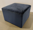 Loungemøbel, puff i blått stoff fra - 2 / 2