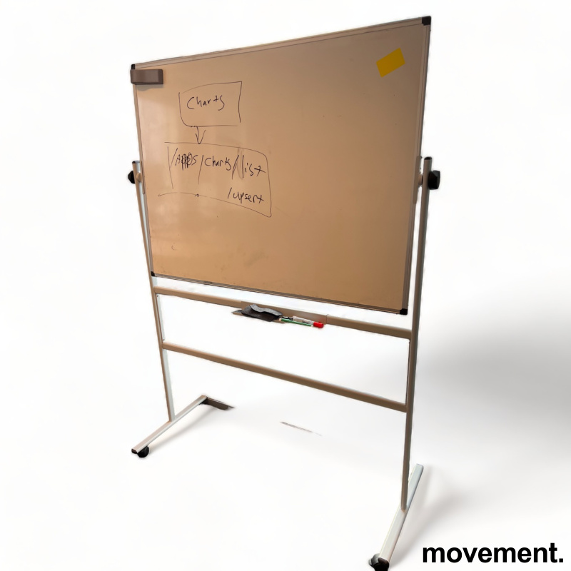 Solgt!Whiteboard på hjul / stativ,