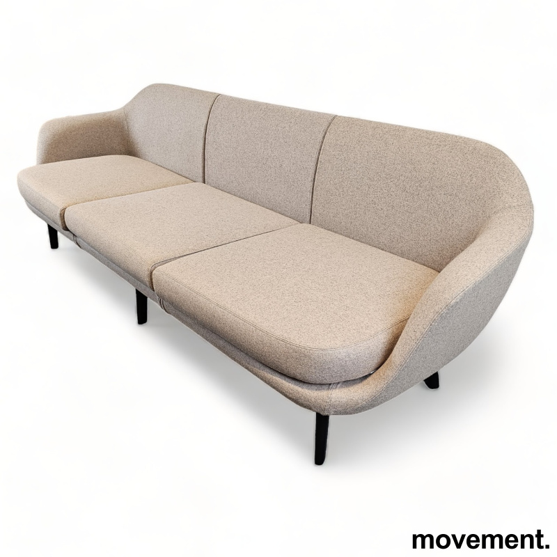 Solgt!Lekker 3-seter sofa i lyst stoff - 3 / 3