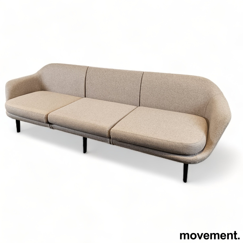 Solgt!Lekker 3-seter sofa i lyst stoff - 2 / 3