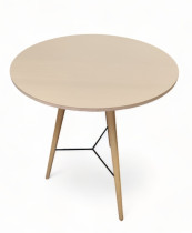 Barbord / ståbord i hvit laminat, modell BEAVER fra Bolia, Ø=80cm, høyde 103cm, pent brukt