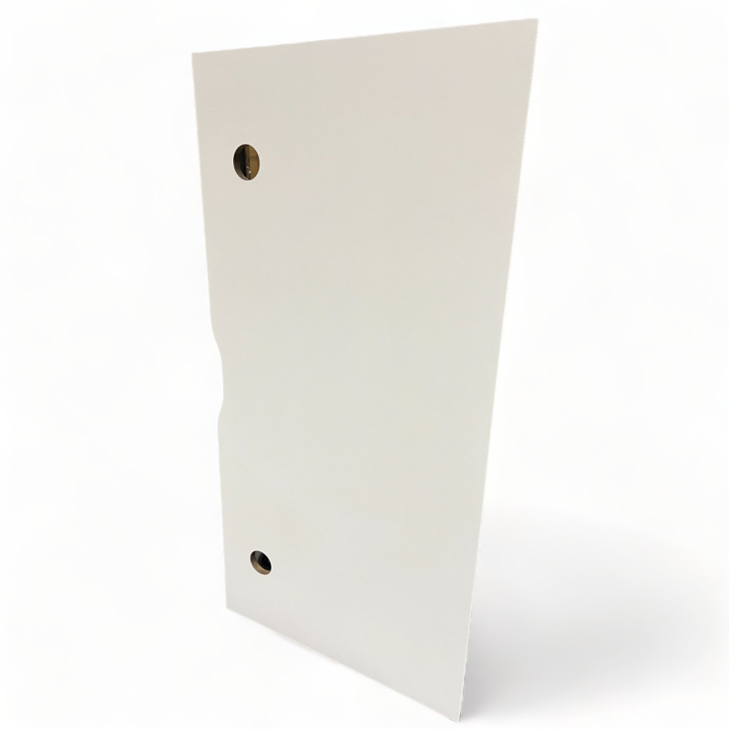 Bordplate i hvit laminat / sort