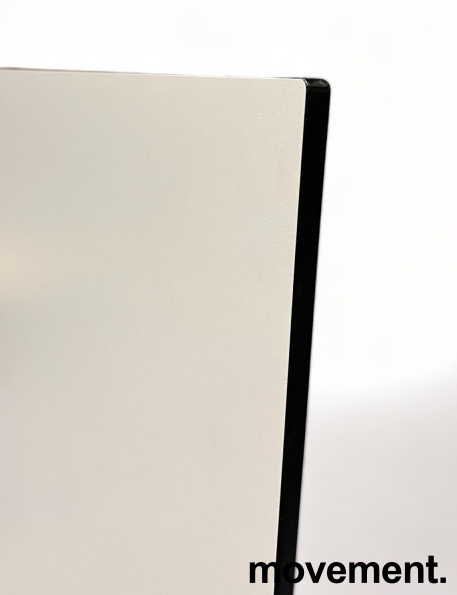 Solgt!Bordplate i hvit laminat / sort - 2 / 2