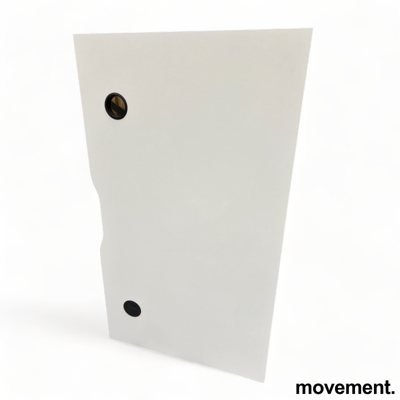 Solgt!Bordplate i hvit laminat / sort - 1 / 2