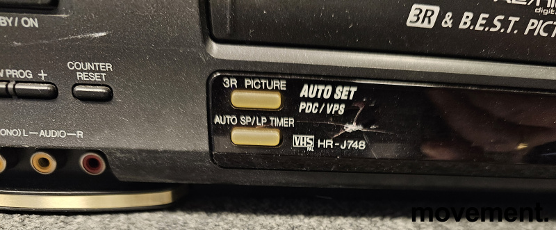 Solgt!JVC VHS-spiller, HR-J748, SCART, - 2 / 3