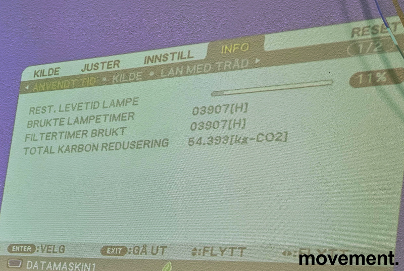 Solgt!Prosjektor: NEC M260WS, HDMI, - 3 / 3