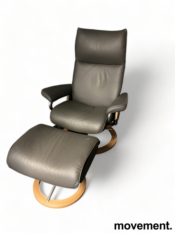 Solgt!Loungestol: Ekornes Stressless Aura - 1 / 2