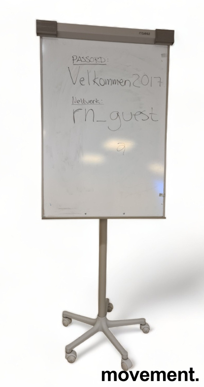 Solgt!Flipovertavle med whiteboard på