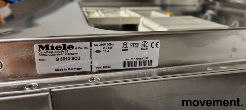 Solgt!Miele G 5510scu oppvaskmaskin i - 6 / 6