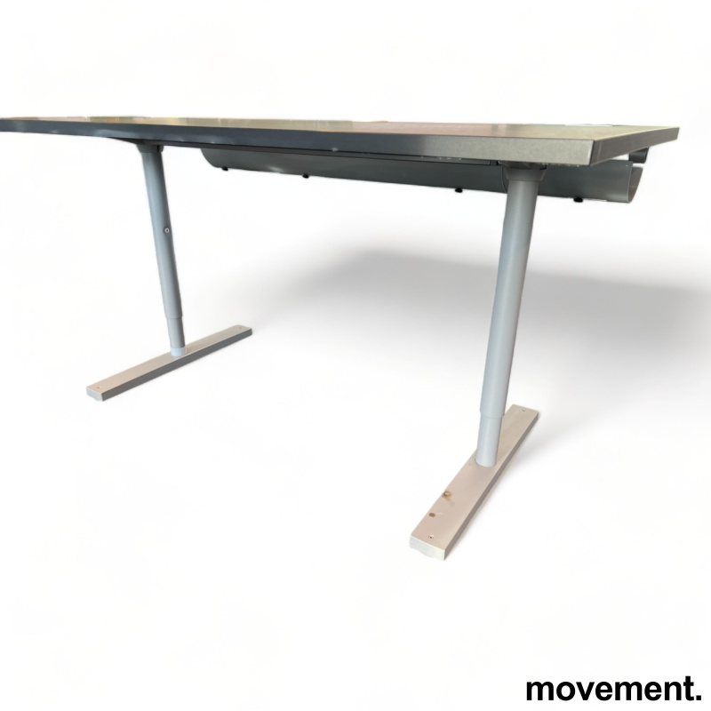 Solgt!Skrivebord i sort linoleum / grått - 2 / 2