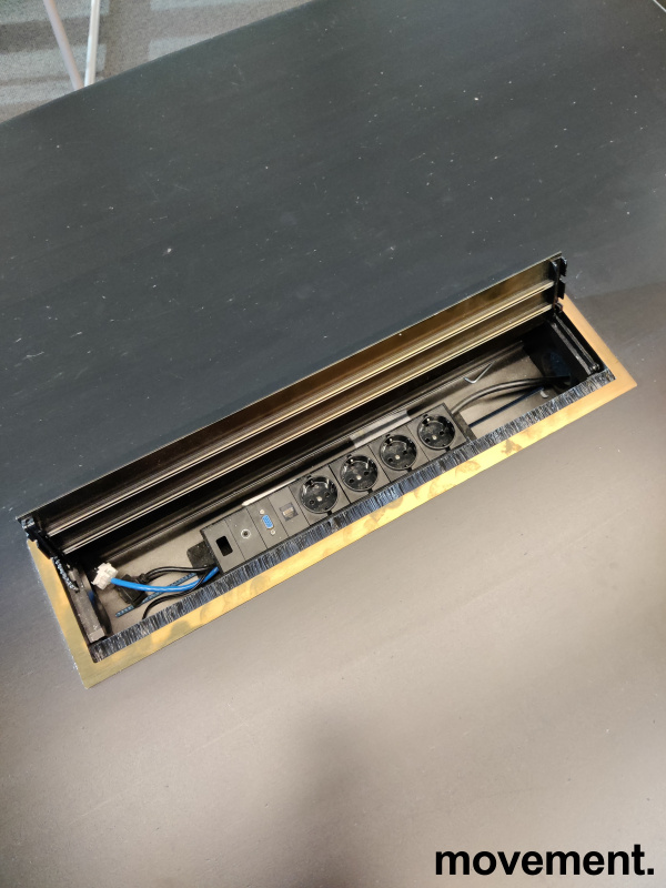 Solgt!Møtebord i sortlakkert finèr fra - 6 / 11