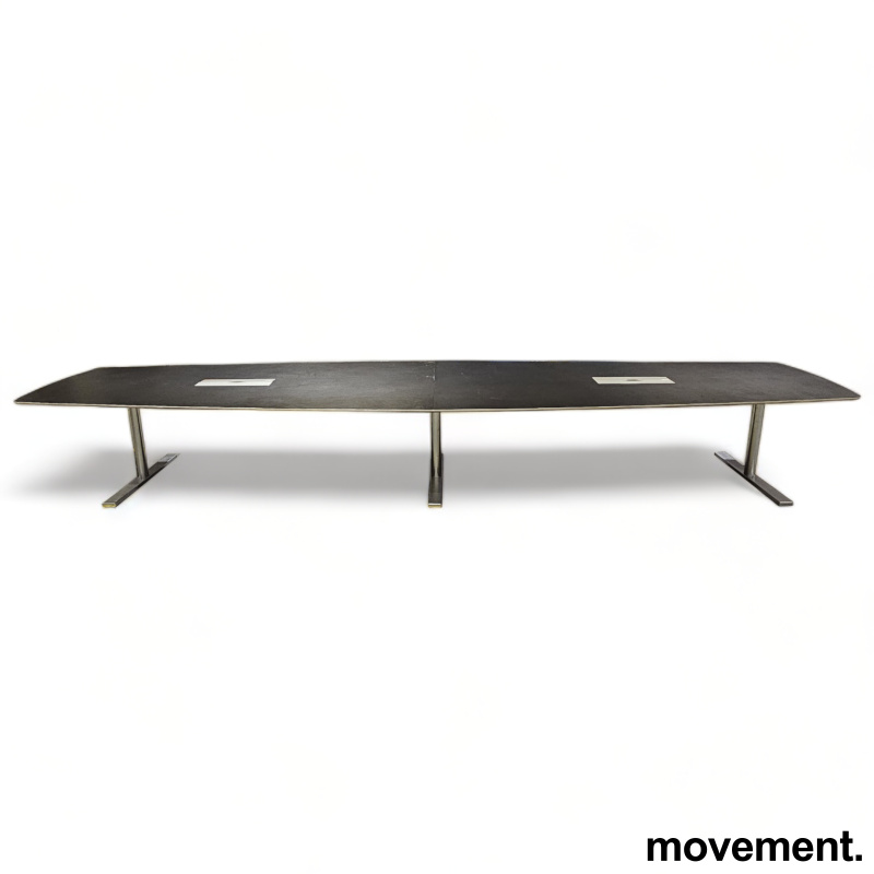 Solgt!Møtebord 506x120cm i sort fra Duba - 1 / 2