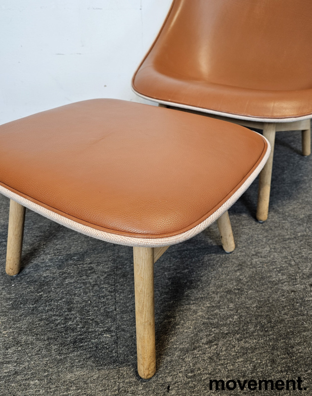 Solgt!Loungestol / lenestol med puff i - 4 / 4