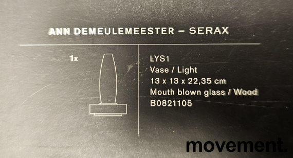 Solgt!Oppladbar bordlampe LED med vase - 3 / 4