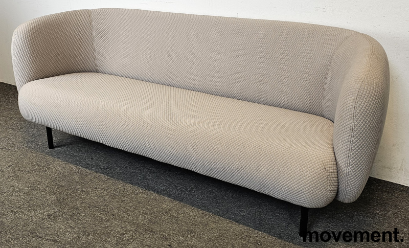 Solgt!3-seter sofa i beige stoff fra Warm - 3 / 4