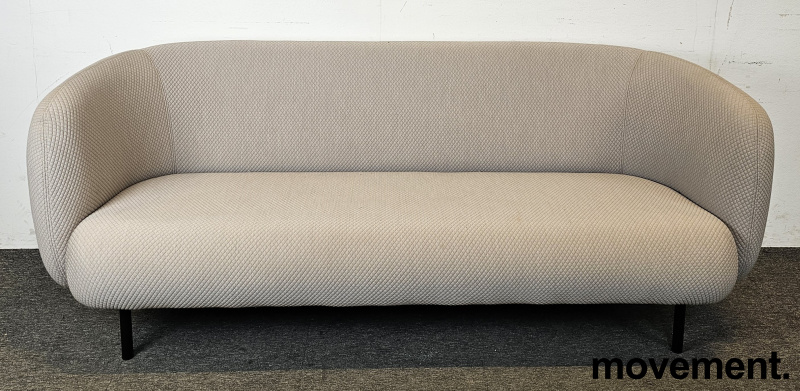 Solgt!3-seter sofa i beige stoff fra Warm - 2 / 4