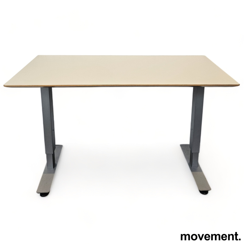 Solgt!Skrivebord fra EFG i lys beige / - 1 / 3