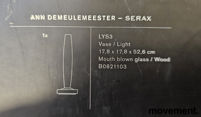Solgt!Oppladbar bordlampe LED med vase - 4 / 4