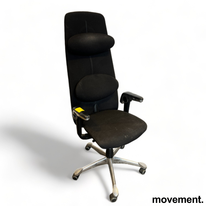 Solgt!Kontorstol: HÅG H09 9130 i sort - 1 / 2