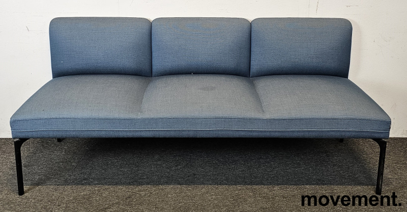 3-seter sofa / lounge i blå / sort - 2 / 4