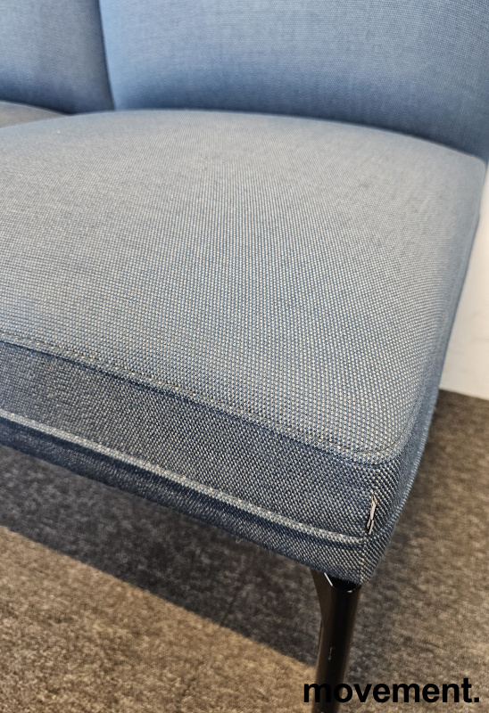 3-seter sofa / lounge i blå / sort - 4 / 4