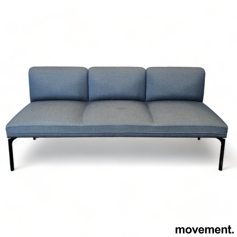 3-seter sofa / lounge i blå / sort - 1 / 4