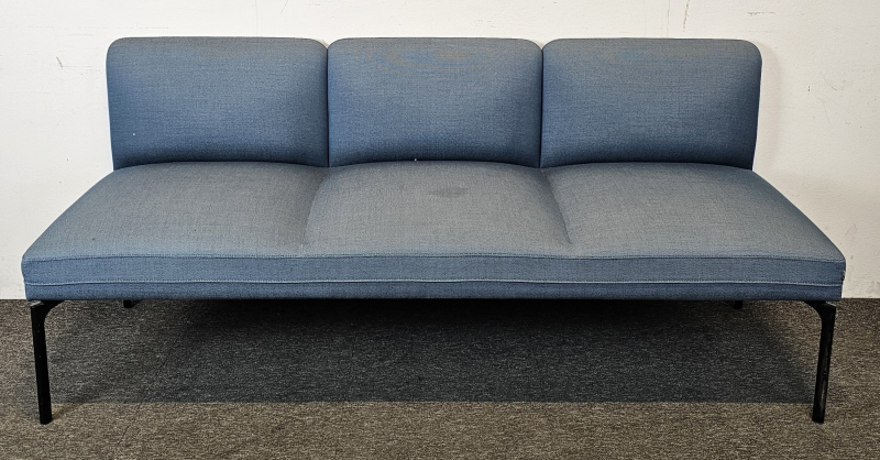 3-seter sofa / lounge i blå / sort