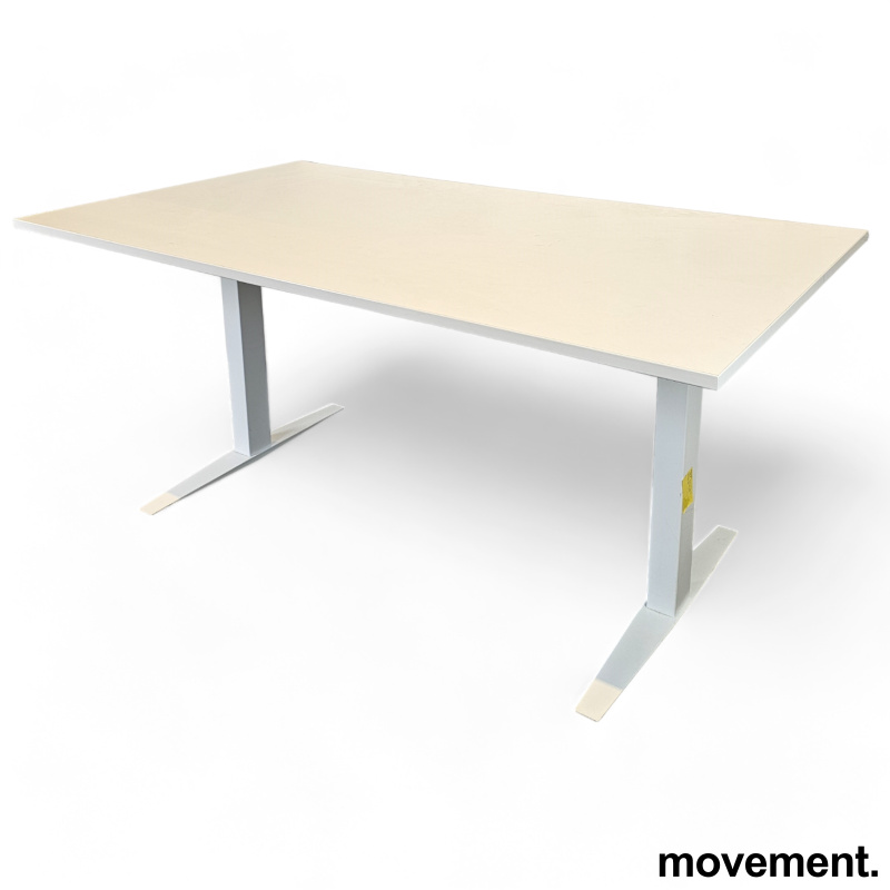 Solgt!Skrivebord / arbeidsbord i hvitt / - 2 / 2