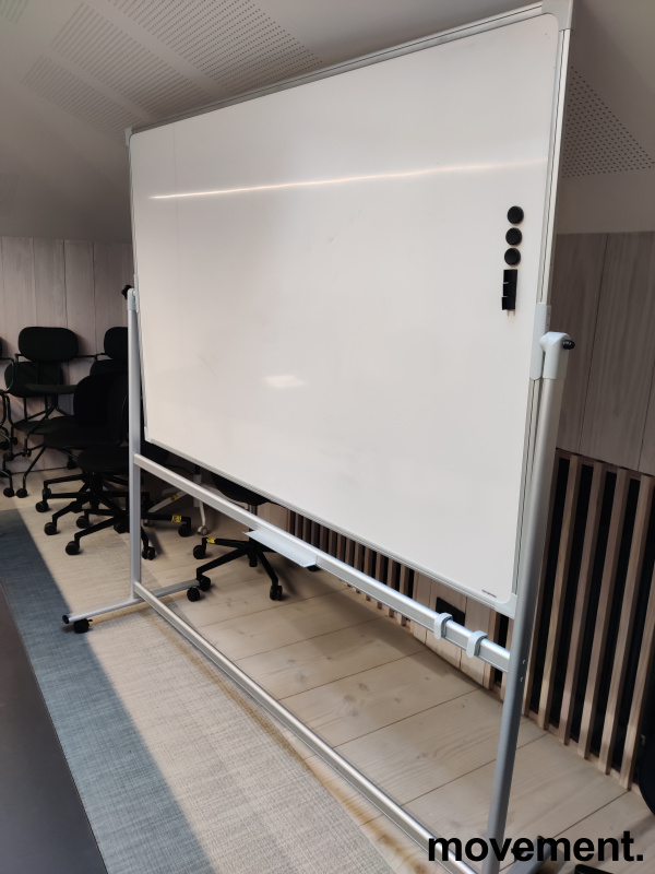 Solgt!Whiteboard på hjul , 190x200cm