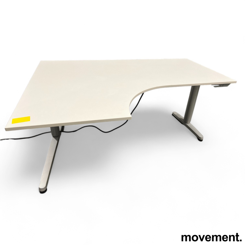 Solgt!IKEA Galant elektrisk hevsenk, hvit - 1 / 2