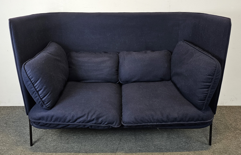 2-seter alkovesofa / lounge i blått